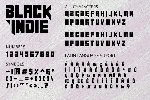 Black Indie Font 5