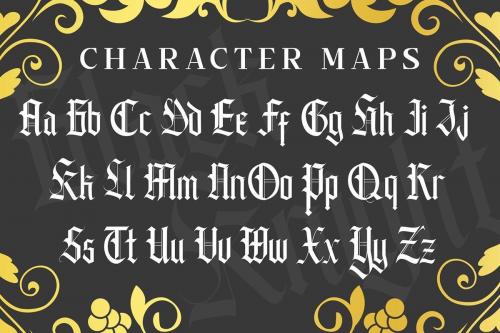Black Knight Font 7