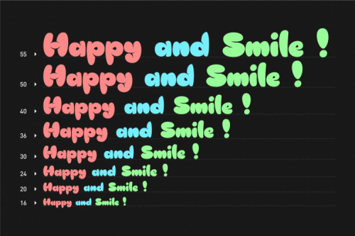 Blob And Happy Font 10