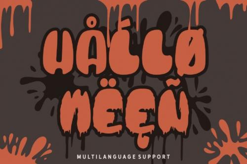 Blood Bold Driped Font 5