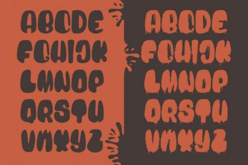 Blood Bold Driped Font 6