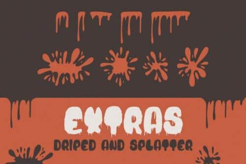Blood Bold Driped Font 7