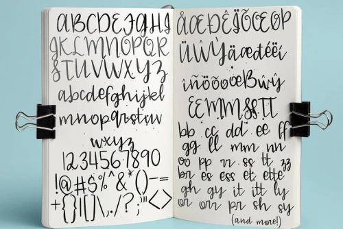 Blue Mason Script Font 3