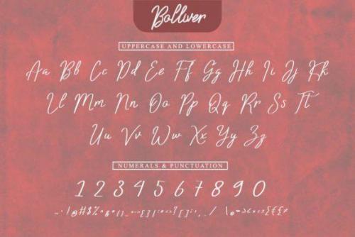 Bolliver Handwritten Font 4