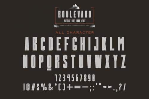 Boulevard Font 1