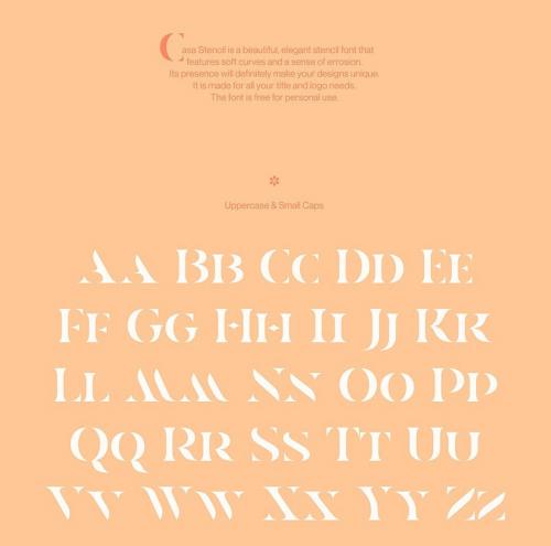 Casa Stencil Font 2