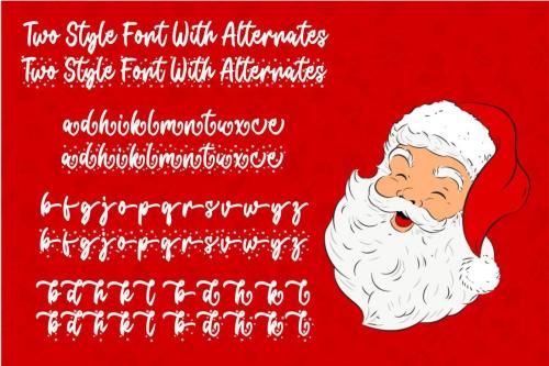 Christmas Present Snow Font 2