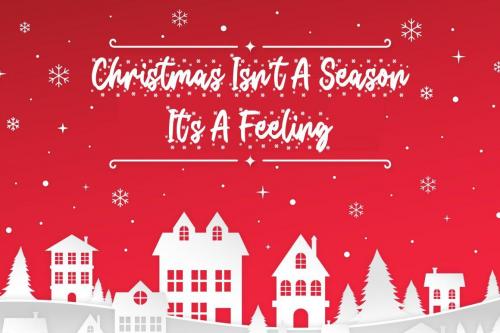 Christmas Present Snow Font 4