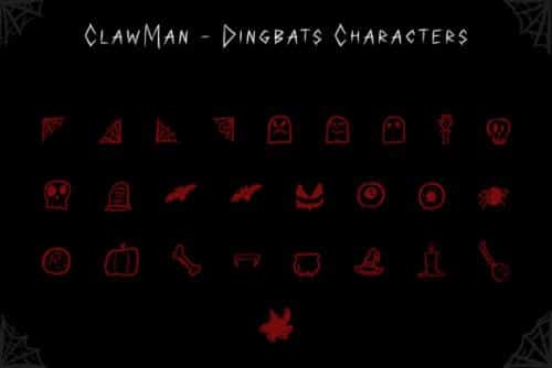 ClawMan Font 7