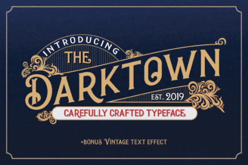 Darktown Font 1