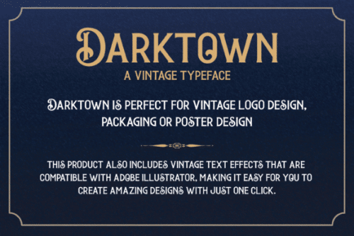 Darktown Font 4