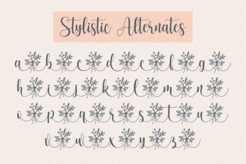 Dear Flora Font 4