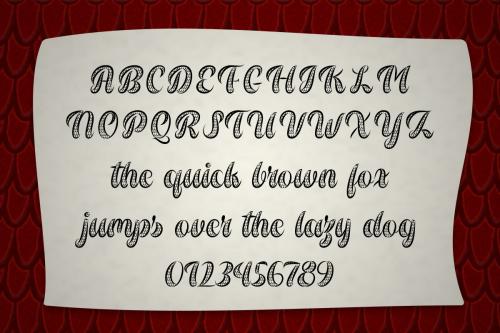 Dragon Wings Font 3