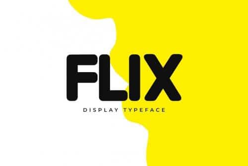 FLIX Unique Display Logo Typeface 1