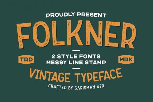 Folkner Display Vintage Font 1