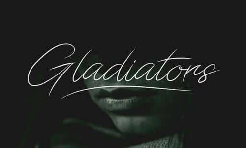Gladiators Script Font 1