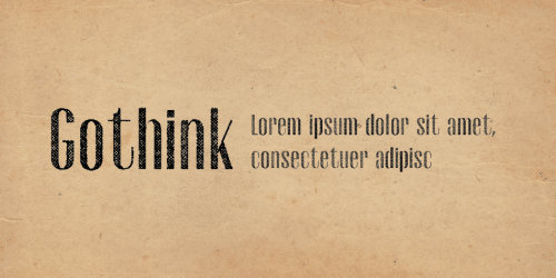 Gothink Font Family 5