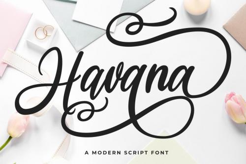 Havana Calligraphy Font 1