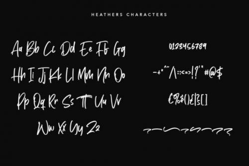 Heathers Font  6