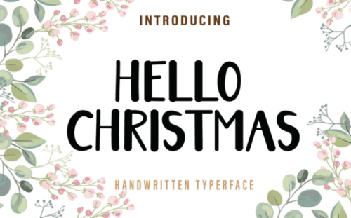 Hello Christmas Font