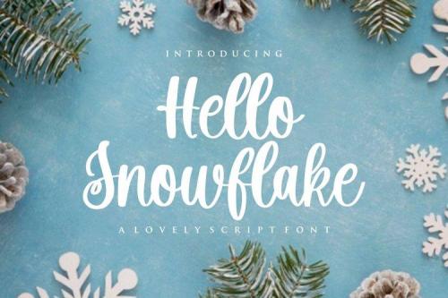 Hello Snowflake Font
