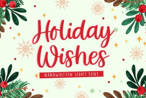 Holiday Wishes Font 1