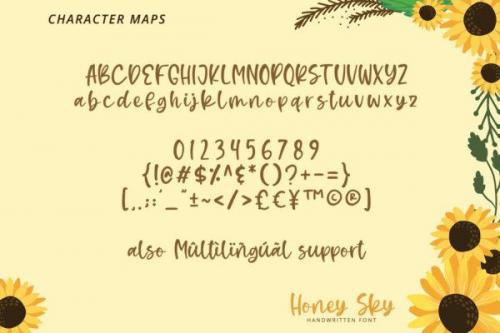 Honey Sky Font 8