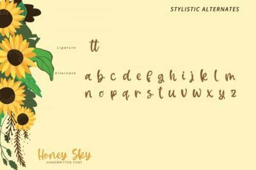 Honey Sky Font 9