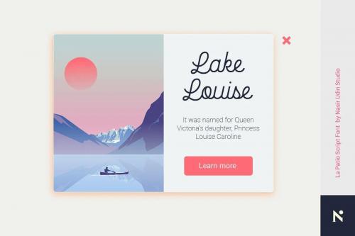 La Patio Script Font 4