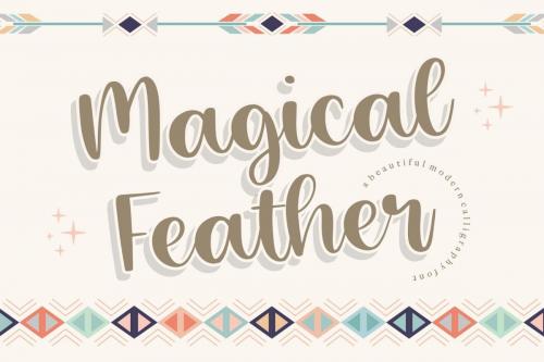 Magical Feather Handwritten Script Font 1