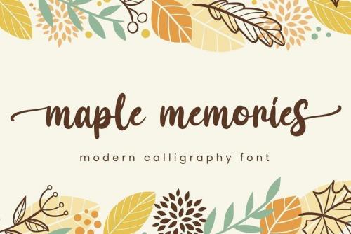 Maple Memories Handwritten Script Font