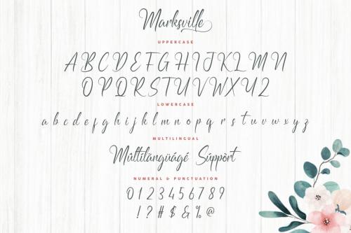 Marksville Calligraphy Font 6