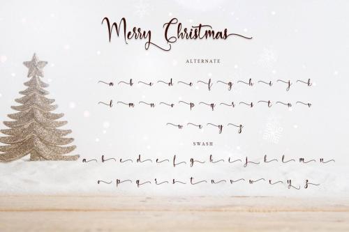 Merry Christmas BabyCalligraphy Font 