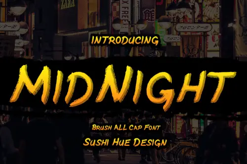 MidNight Brush Font 1