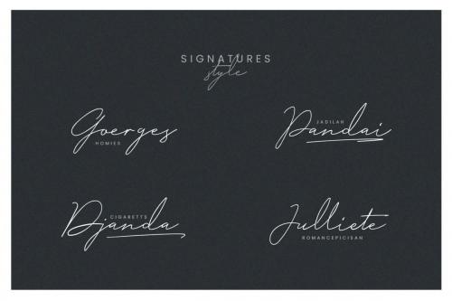 Milano Signature Script Font 6