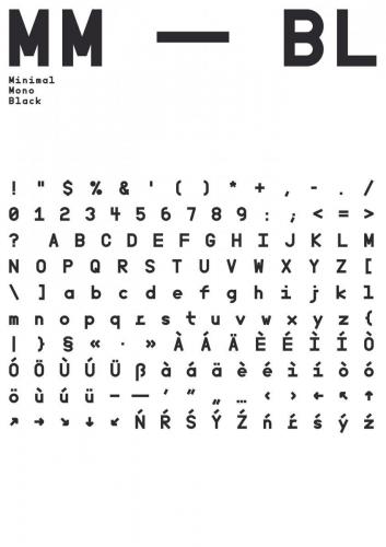 Minimal Mono Font 6