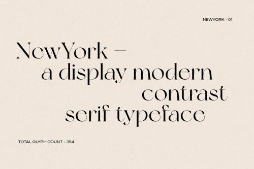 New York Modern Serif Typeface 2