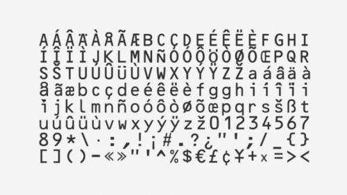OCR-B Font 2