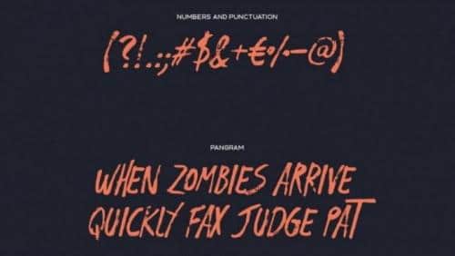 Odachi Brush Free Font 1