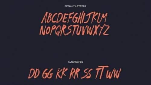 Odachi Brush Free Font 2