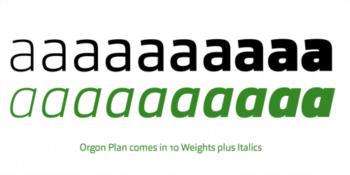 Orgon Plan Font 3