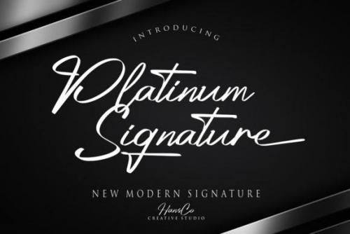 Platinum Signature Handwritten Font 1