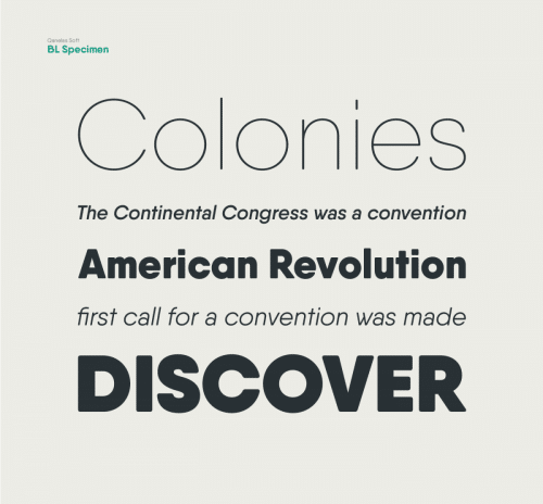 Qanelas Soft 3 Free font weights 3