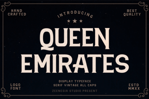 Queen Emirates Font (1)