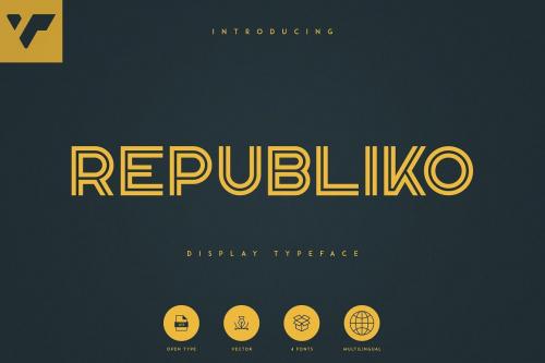 Republiko Display Typeface 1