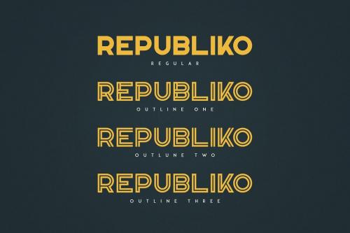 Republiko Display Typeface 2
