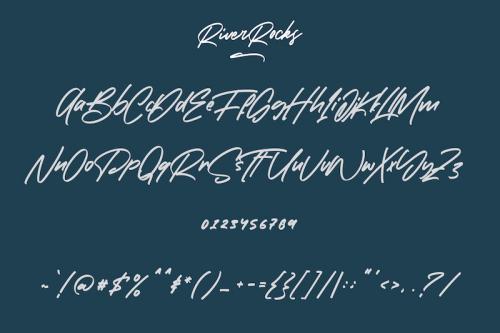 River Rocks Font 1