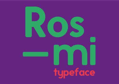 Rosmi Font 1