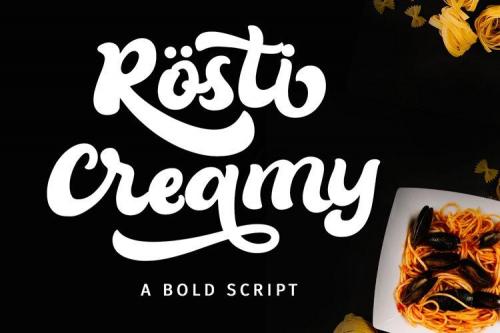 Rösti Creamy Bold Script Font