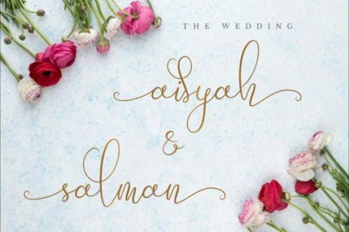 Sathien Luxurious Script Font 9